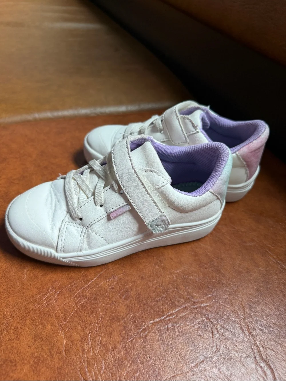 Dr Scholl’s Time Out Toddler White and Rainbow Sneakers size 11.